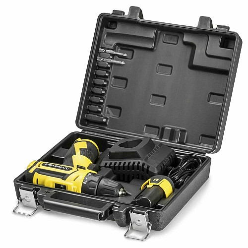 Дрель-шуруповерт аккумуляторный Trotec PSCS 11-12V + кейс (4410000102)