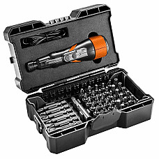 Викрутка Neo Tools акумуляторна, micro-USB, 3.6В Li-Ion, 800мА•год, 280об•хв, 42 біт, SL,PH,PZ,Torx, кейс