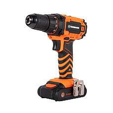 Шурупокрут-дриль акумуляторний Tekhmann TCD-18 LIW 18В 2х2А·год 28Нм 0-350·1300об·хв 1.3кг кейс