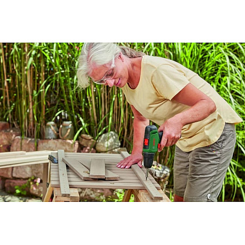 Шуруповерт-дрель аккумуляторная Bosch EasyDrill 1200 12В 2х1.5А·час 30Нм 0-400·1500об·мин 0.94кг набор сверл и бит кейс