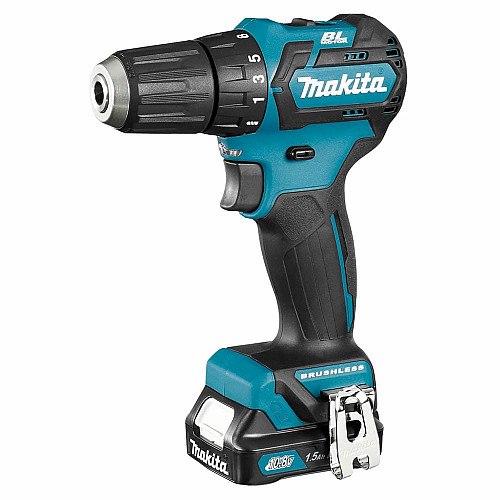 Шуруповерт-дрель аккумуляторная Makita DF332DWYE 10.8В 2х1.5А·час 21·35Нм 0-450·0-1500об/мин ЗП кейс 0.86кг