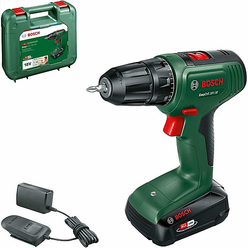 Шуруповерт-дрель аккумуляторная Bosch EasyImpact 18V-38 18В 1х2А·час 20·38Нм 0-430·0-1630об·мин кейс ЗП 1.4кг