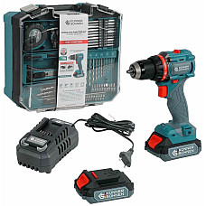 Шуруповерт-дрель ударная аккумуляторная Konner&Sohnen KS ID20V-60 KIT 74 18В 1х2А·час 60Нм 0-450·0-1900об/мин LED-свет ЗУ набор сверл и бит 74шт кейс 4.3кг