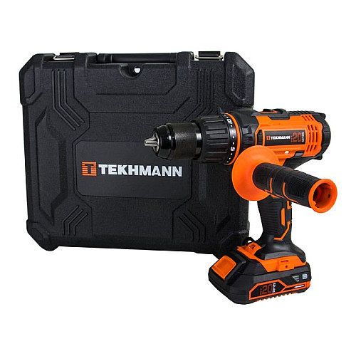 Шуруповерт-дрель ударная аккумуляторная Tekhmann TCD-60/i20 kit 20В 1x2А·час 60Нм 440·1650об·мин 1.55кг