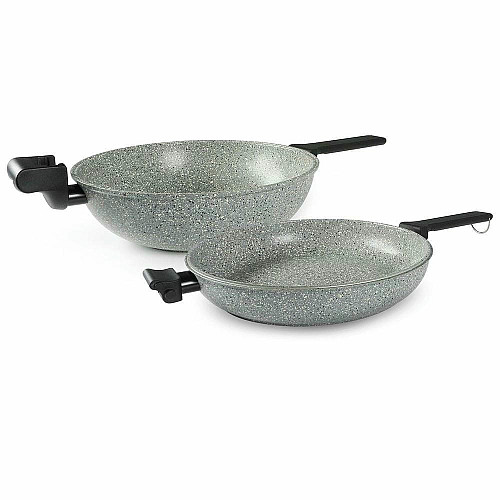 Сковорода двойная Flonal Dura Induction Rocky Twins 28 см с решеткой (RKIWP2830)