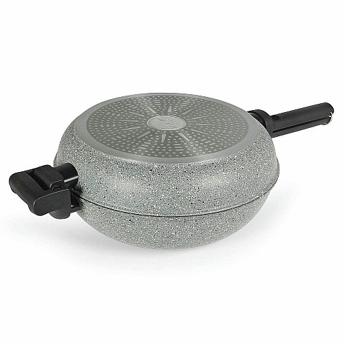 Сковорода двойная Flonal Dura Induction Rocky Twins 28 см с решеткой (RKIWP2830)