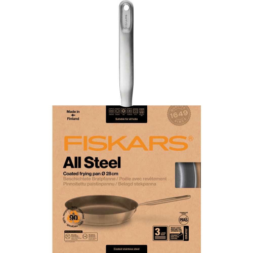 Сковорідка Fiskars All Steel Frying Pan, 28 см (1064745)