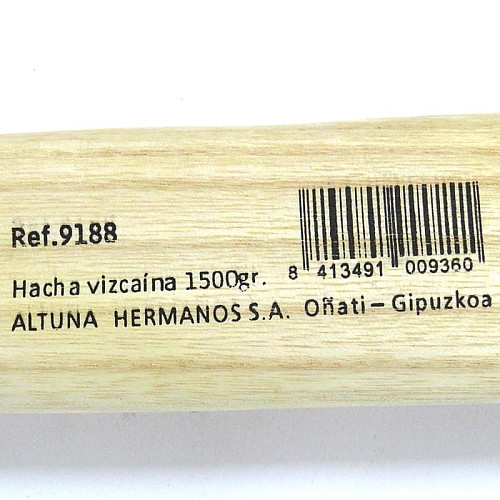 Топор Altuna 9188.A 800 мм с деревянной ручкой Испания