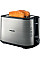 Тостер Philips WiWa Collection 950Вт, метал/пластик, чорний