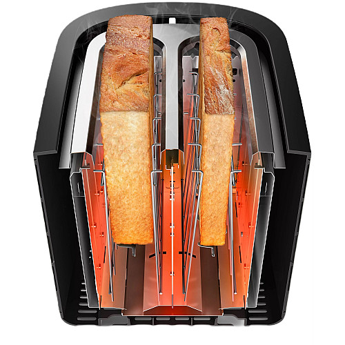 Тостер  Philips Viva Collection 950Вт, нержав., підігрів,разморозка
