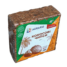 Кокосові чипси Agrario 4 кг для рослин в упакуванні (кокосові чипси Аграріо)