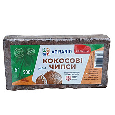 Кокосові чипси Agrario 500 г для рослин в упакуванні (кокосові чипси Аграріо)