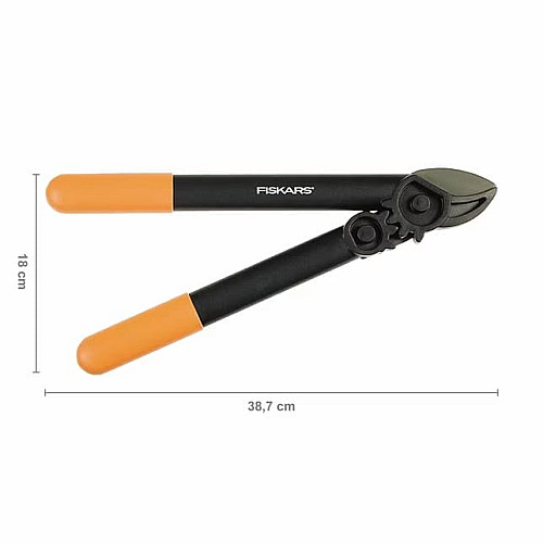 Сучкоріз Fiskars PowerGear (S) L31 з ковадлом (1000581)
