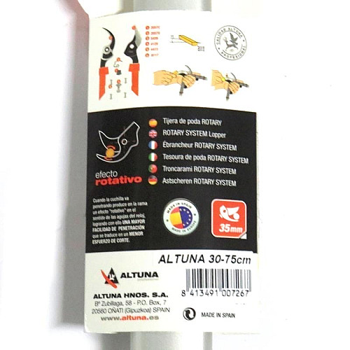 Сучкоріз Altuna 30-75.A секатор дворучний 750 мм професійний