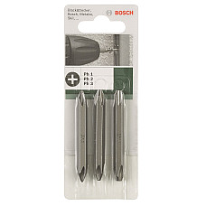 Біти двосторонні Bosch PH/PH 1/2/3, 60мм, 3шт