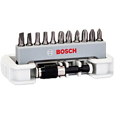 Біти Bosch, набір 11шт, магнітний бітотримач, SL,PH,PZ,T, 25мм