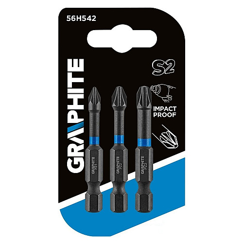 Біти GRAPHITE, набір 3шт, 1/4