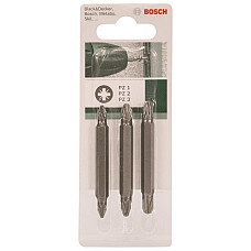 Біти Bosch двосторонні PZ/PZ, 60мм, 3шт