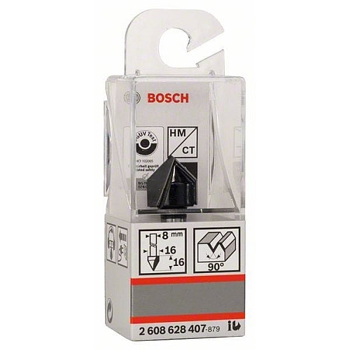 Фреза пазова V-подібна Bosch Professional V Std S8 D16 L16 90°