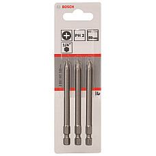 Біти Bosch Extra-Hart PH2, 89мм, 3шт