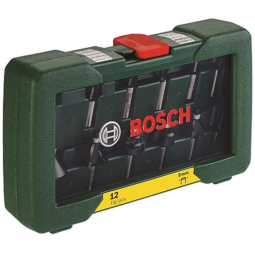 Набор фрез по дереву Bosch Expert for Wood 8мм, 12шт.