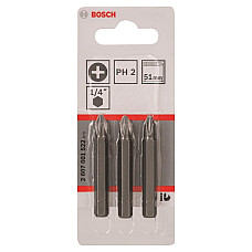 Біти Bosch Extra-Hart PH2, 51мм, 3шт