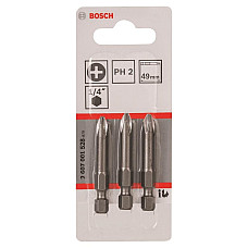 Біти Bosch Extra-Hart PH2, 49мм, 3шт