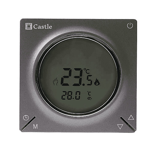 Терморегулятор програмований Castle AC829H, графіт