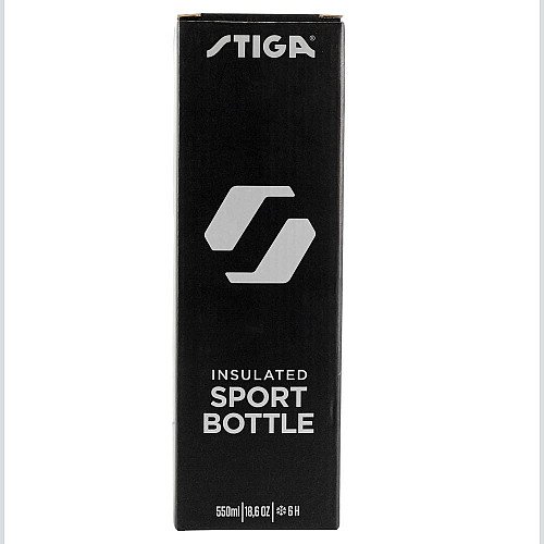 Пляшка для води Stiga Water Bottle Steel Black, 550ml (2905-0101-55)