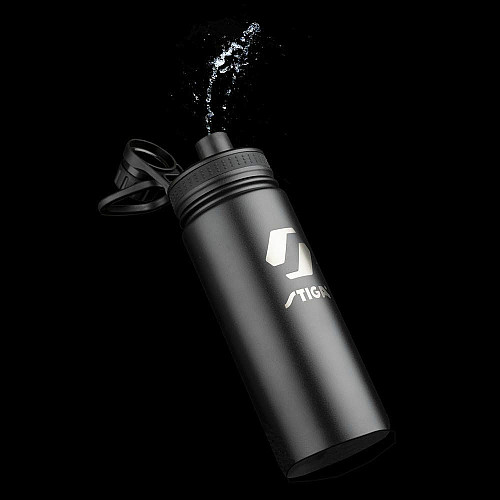 Пляшка для води Stiga Water Bottle Steel Black, 550ml (2905-0101-55)