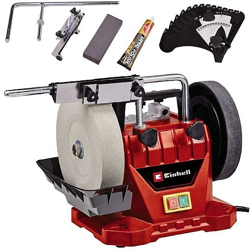 Станок влажной заточки Einhell TC-WG 200 125Вт диск 200х32мм кожаный диск 180х30мм 110об/мин 7.33кг