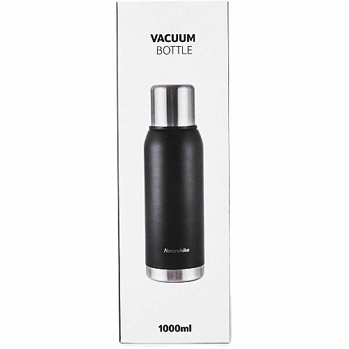 Термос Naturehike Q-9H NH19SJ010, 304 сталь, 1.0 л, черный