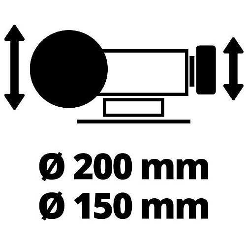 Станок заточный Einhell TC-WD 200/150 250Вт круг 200/150х32мм 134-2980об/мин 9.1кг