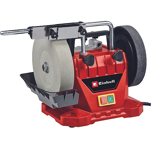 Станок влажной заточки Einhell TC-WG 200 125Вт диск 200х32мм кожаный диск 180х30мм 110об/мин 7.33кг