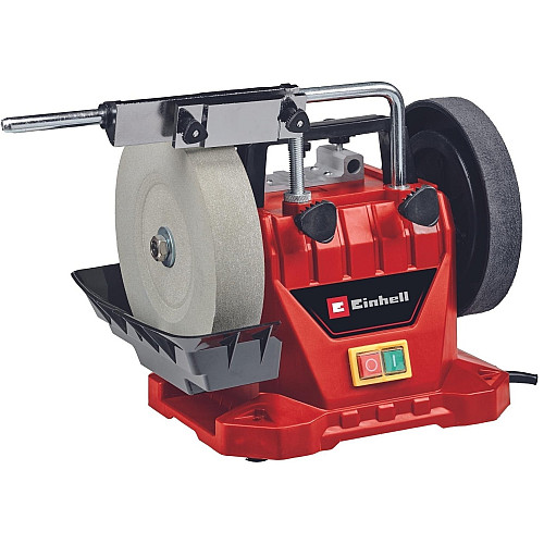 Станок влажной заточки Einhell TC-WG 200 125Вт диск 200х32мм кожаный диск 180х30мм 110об/мин 7.33кг