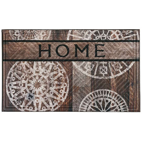 Коврик придверный MultyHome Wood Medallion, 45x75 см