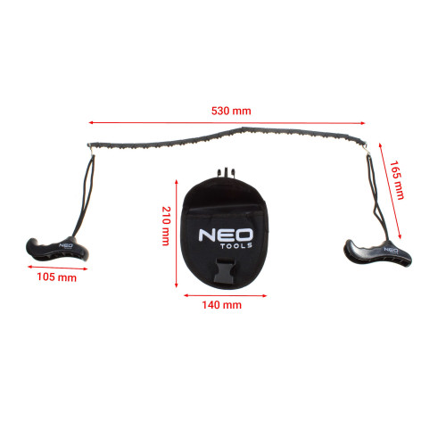 Пилка ручна ланцюгова Neo Tools, 53см, 150г