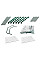 Парник складаний Neo Tools 95х69х49, 2 полиці, ПВХ плівка, прозорий