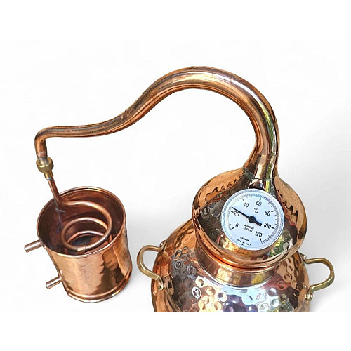 Аламбік мідний на 3л; з термометром, тип CACHIMBO, AV Filhos. Португалія