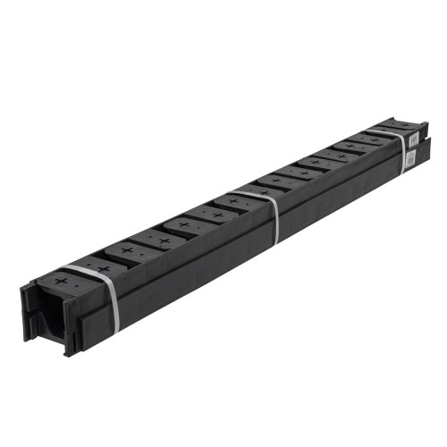 Бордюр садовий 45х1000мм, QUICK-BORD, чорний, OBQB45/E