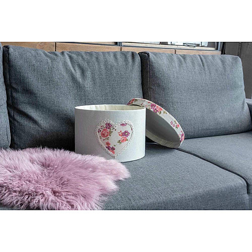 Короб Квіти круглий з кришкою Handy Home 25x18 см (FB-23 )