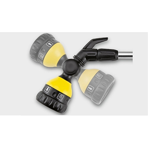 Зрошувач ручний Karcher Plus, штанга, душ садовий, 6 режимів, поворотна основа