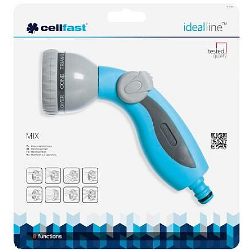 Зрошувач пістолетний Cellfast MIX IDEAL, 8 режимів, регулювання напору