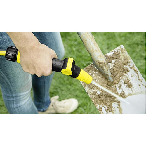 Зрошувач ручний Karcher, регулювання напору води, регулювання форми струменя води