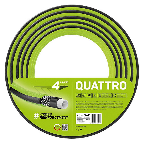 Шланг садовий Cellfast QUATTRO 3/4' 25м 4 шари до 20бар -10…+50°C