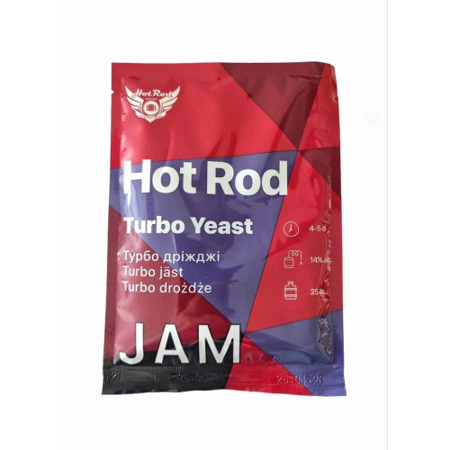 Спиртові турбо дріжджі Hot Rod Jam на 25 л (69 г) для фруктових браг