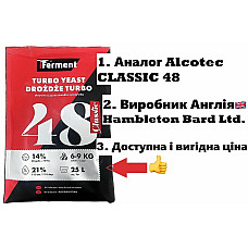 Дріжджі Classic 48 /аналог Alcotec CLASSIC 48/