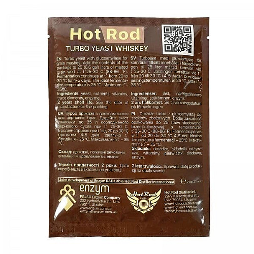 Турбо дріжджі Hot Rod Whiskey на 25 л (71 г)