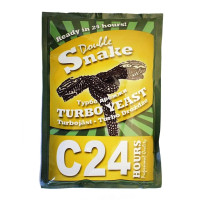 Сухие турбо дрожжи Double Snake C24, 175г.