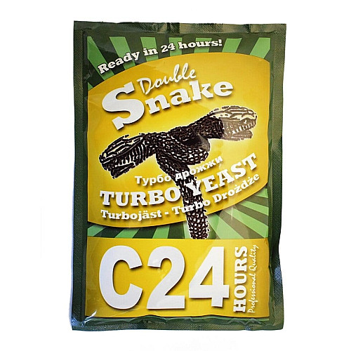 Сухі турбо дріжджі Double Snake C24, 175г.